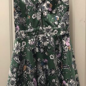 Mini dress with keyhole and unique straps!